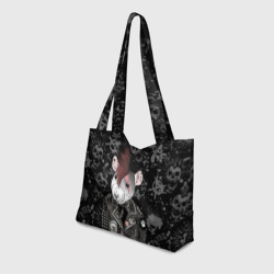 Пляжная сумка 3D Крыса в косухе - фото 2