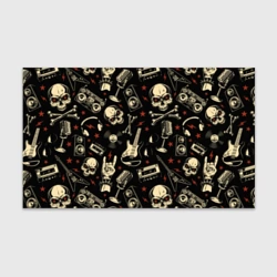 Бумага для упаковки 3D Гранж с черепами