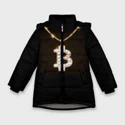 Зимняя куртка для девочек 3D Бриллиантовый биткоин