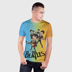 Мужская футболка 3D Slim The Beatles - world legend - фото 2
