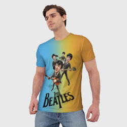 Мужская футболка 3D The Beatles - world legend - фото 2