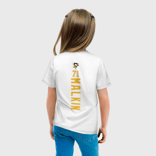 Детская футболка хлопок Evgeni Malkin Black, цвет белый - фото 6