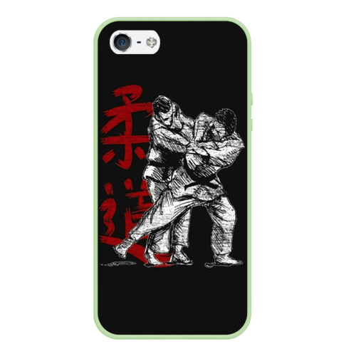 Чехол для iPhone 5/5S матовый Judo, цвет салатовый