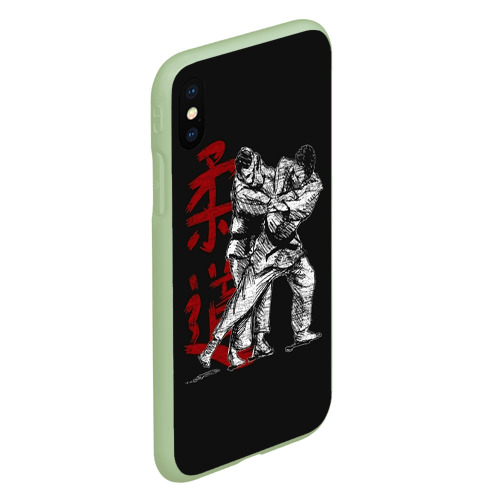 Чехол для iPhone XS Max матовый Judo, цвет салатовый - фото 3