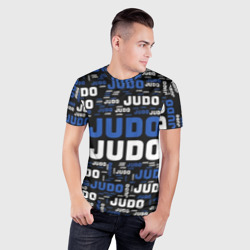 Мужская футболка 3D Slim Дзюдо - фото 2