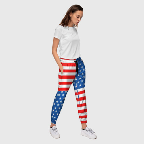 Женские брюки 3D США, цвет 3D печать - фото 5