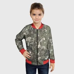 Детский бомбер 3D ЪУЪ камуфляж - фото 2