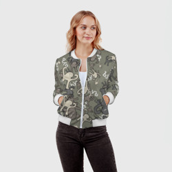 Женский бомбер 3D ЪУЪ камуфляж - фото 2