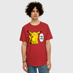 Мужская футболка хлопок Oversize Pika Pika Okay - фото 2