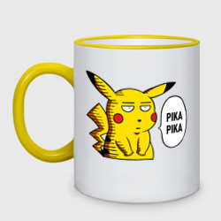 Кружка двухцветная Pika Pika Okay