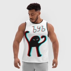 Мужская спортивная майка 3D ЪУЪ glitch - фото 2