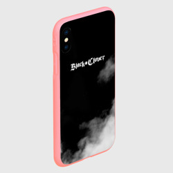 Чехол для iPhone XS Max матовый Логотип Черного Клевера в дымке - фото 2