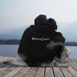 Плед 3D Логотип Черного Клевера в дымке - фото 2