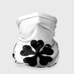 Бандана-труба 3D Логотип Черный Клевер точечный фон