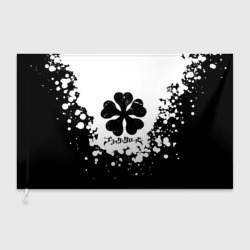 Флаг 3D Логотип Черный Клевер точечный фон