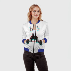 Женский бомбер 3D ЪУЪ glitch - фото 2