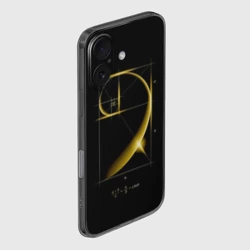 Чехол для iPhone 16 силиконовый с защитой камеры Формула золотого сечения - фото 2