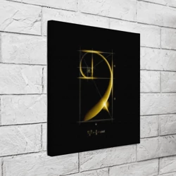 Холст квадратный Формула золотого сечения - фото 2