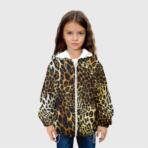 Детская куртка 3D Шкура леопарда, цвет белый - фото 4
