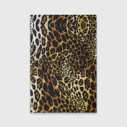 Обложка для паспорта матовая кожа Шкура леопарда