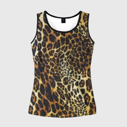 Женская майка 3D Шкура леопарда - яркий камуфляж