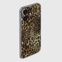 Чехол для iPhone 16 силиконовый с защитой камеры Шкура леопарда - яркий камуфляж - фото 2