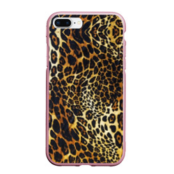 Чехол для iPhone 7Plus/8 Plus матовый Шкура леопарда