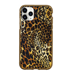 Чехол для iPhone 11 Pro Max матовый Шкура леопарда