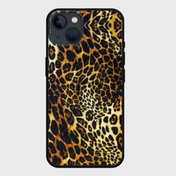 Чехол для iPhone 14 Шкура леопарда - яркий камуфляж