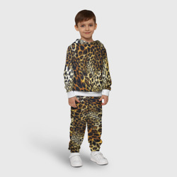 Детский костюм с толстовкой 3D Шкура леопарда - фото 2