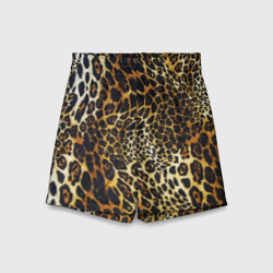 Детские спортивные шорты 3D Шкура леопарда - яркий камуфляж