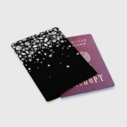 Обложка для паспорта матовая кожа Бриллианты - фото 2