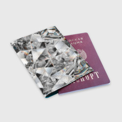 Обложка для паспорта матовая кожа Бриллиантовый блеск - фото 2