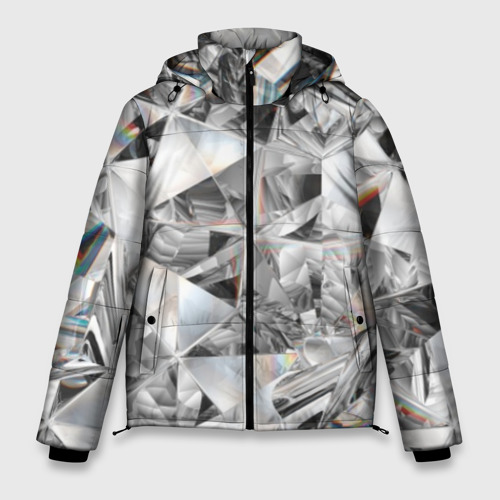 Мужская зимняя куртка 3D Бриллиантовый блеск, цвет черный