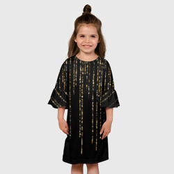 Детское платье 3D Золотой глиттер - фото 2
