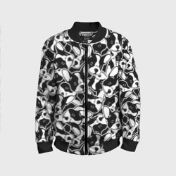 Детский бомбер 3D Забавные французские бульдоги