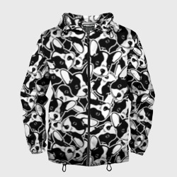 Мужская ветровка 3D Забавные французские бульдоги