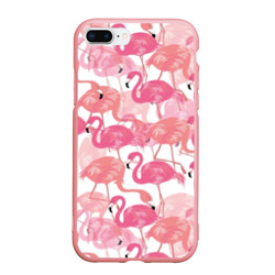 Чехол для iPhone 7Plus/8 Plus матовый Фламинго