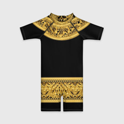 Детский купальный костюм 3D Золотой орнамент