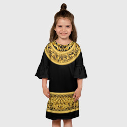 Детское платье 3D Золотой орнамент - фото 2