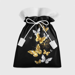 Подарочный 3D мешок Золотые бабочки
