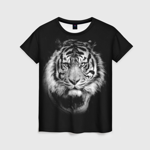 Женская футболка 3D Тигр, цвет 3D печать