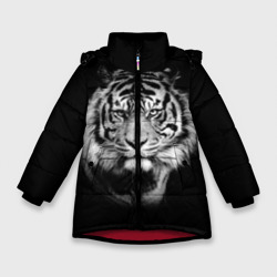 Зимняя куртка для девочек 3D Тигр
