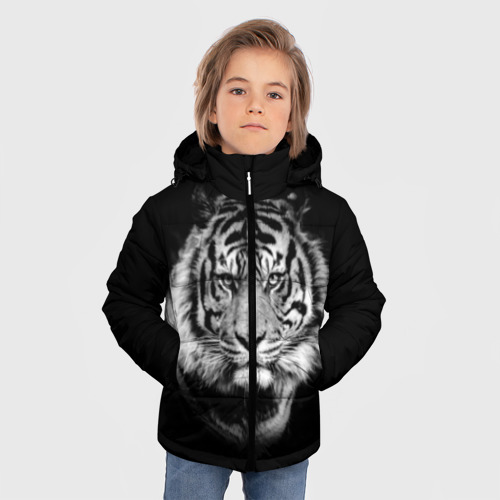 Зимняя куртка для мальчиков 3D Тигр, цвет красный - фото 3