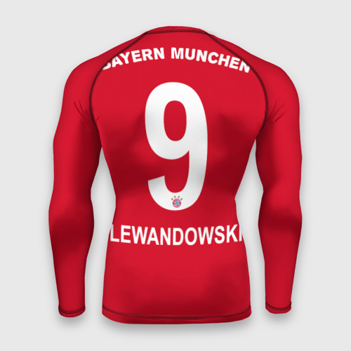 Мужской рашгард 3D Lewandowski home 19-20, цвет 3D печать - фото 2