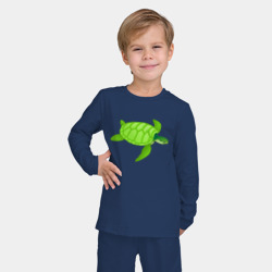 Детская пижама с лонгсливом хлопок Черепаха - фото 2