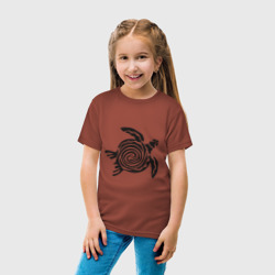 Детская футболка хлопок Черепаха чёрная - фото 2