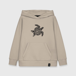 Детская толстовка хлопок Черепаха чёрная