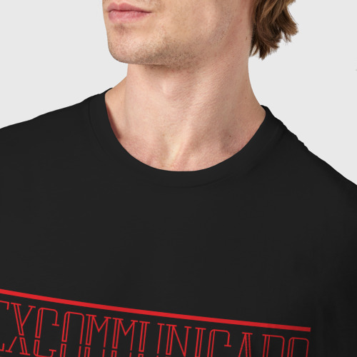 Мужская футболка хлопок Excommunicado, цвет черный - фото 6