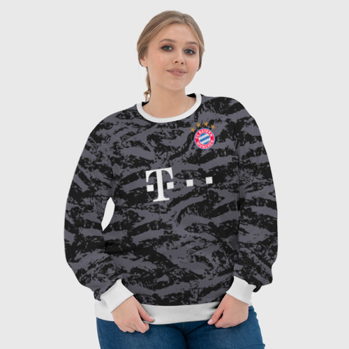 Женский свитшот 3D Bayern away gk 18-19, цвет 3D печать - фото 6